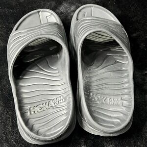 Hoka One One Ora Recovery Slide 2 1099673-BBLC Mens 7 Sandals Black Slip On